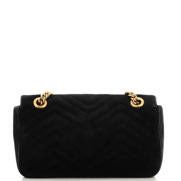 Gucci Gg Marmont Flap Bag Crystal #142175G92B - Picture 4 of 9